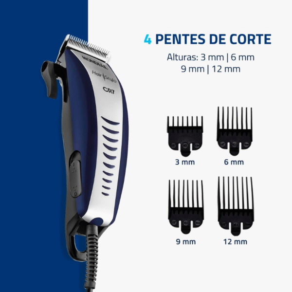 Máquina De Cortar Cabelo Mondial Cr-07 Cr7 220V - Imagem 2