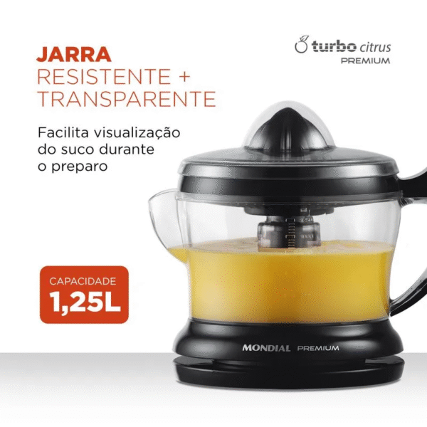 Espremedor Mondial Premium E-02 Preto - Imagem 2
