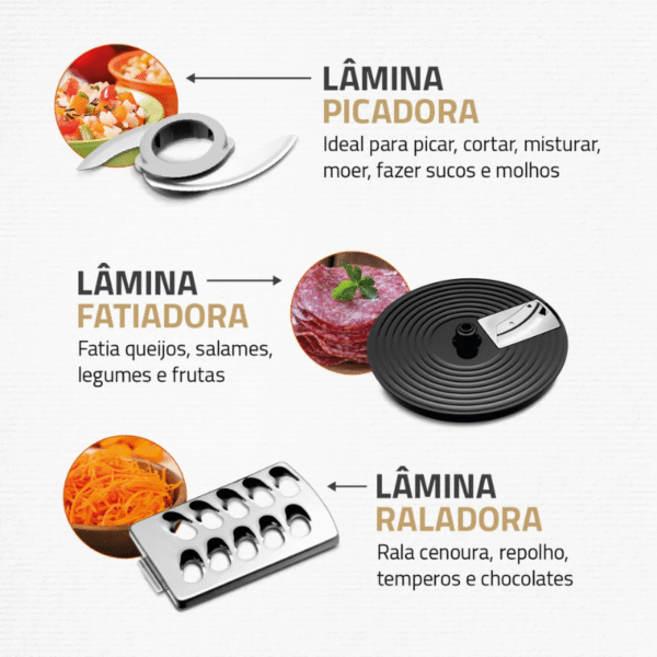 Multiprocessador Mondial Mpn-01-B Preto 220V - Imagem 5