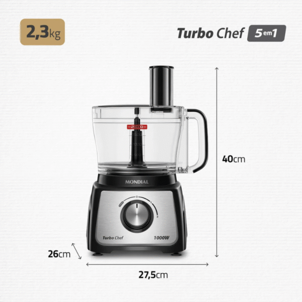 Multiprocessador Mondial Mpn-01-B Preto 220V - Imagem 8