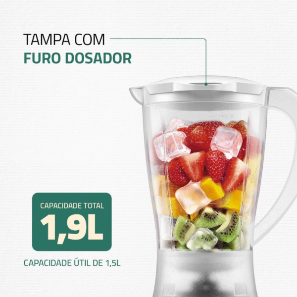 Liquidificador Mondial L-550-W 220V Branco - Imagem 3