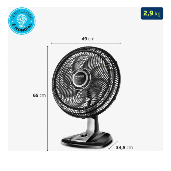 Ventilador Mondial 40Cm Super Turbo Vtx-40-8P 220V - Imagem 2