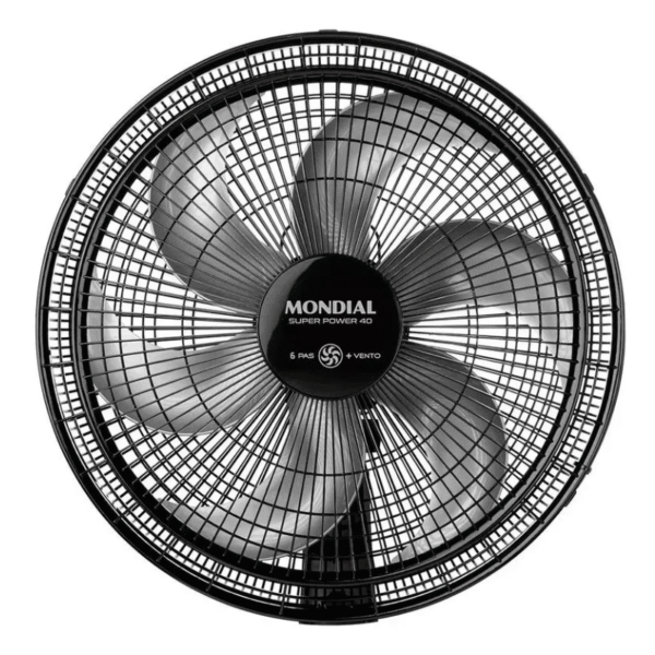 Ventilador Mondial 40Cm Vsp-40-B 220V Super Power Preto - Imagem 3