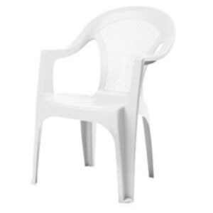 Cadeira Plástica Ma Azaleia C/ Braço - Branco
