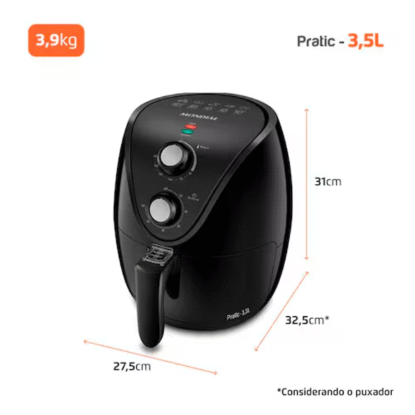 Fritadeira Mondial New Pratic 3,5L Af-31 - Imagem 8