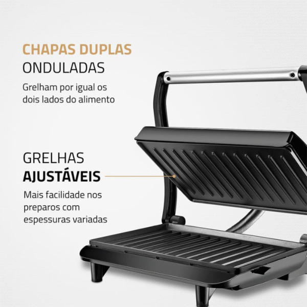 Sanduicheira Press Grill Master Press Pg-01 - Imagem 4