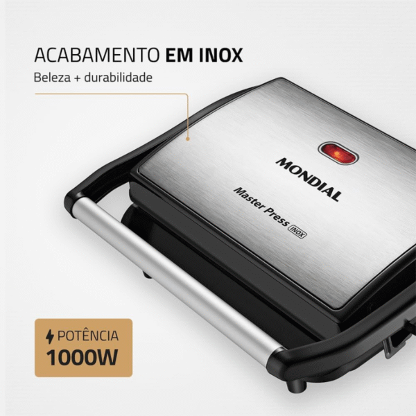 Sanduicheira Press Grill Master Press Pg-01 - Imagem 5