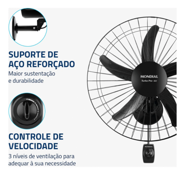Ventilador Mondial 50Cm Pro Nvp-Pro-50 220V - Imagem 5