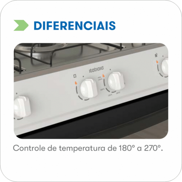 Fogão Itatiaia Star New 5 Bocas Branco - Imagem 5
