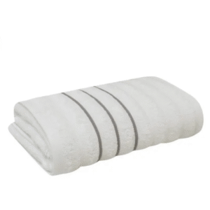 Toalha De Banho Corttex  Jacquard Wave 70Cm X 1,40M Branco