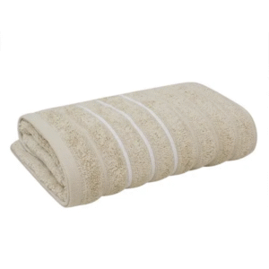 Toalha De Banho Corttex  Jacquard Wave 70Cm X 1,40M Bege
