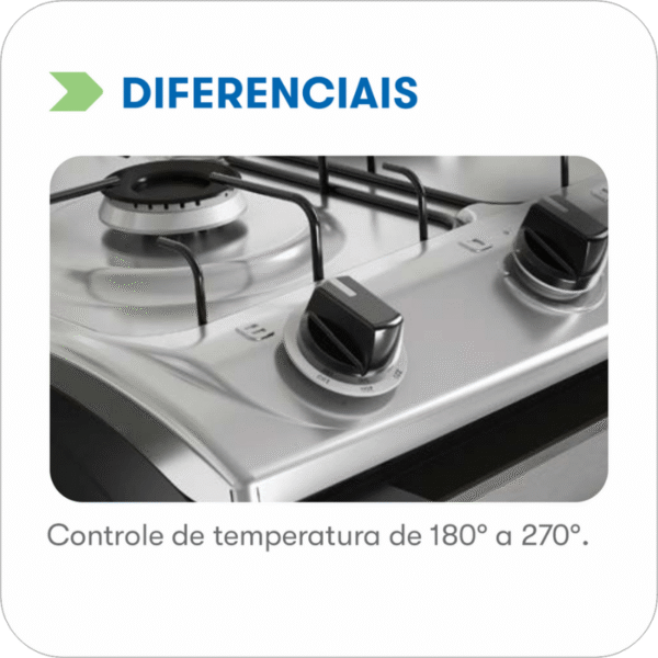Fogao Itatiaia New Dream 4 Bocas Preto - Imagem 5