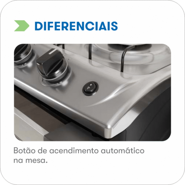 Fogao Itatiaia New Dream 4 Bocas Preto - Imagem 6