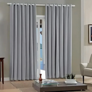 Cortina Bella Janela Pratika Lisa Slim/Cinza Escuro - 2,60M X 1,70M
