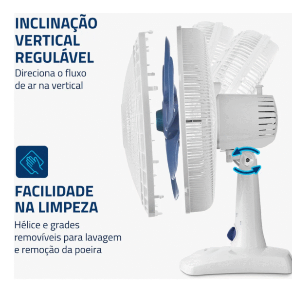 Ventilador Mondial 30Cm Super Power Vsp-30-W 220V Branco - Imagem 3