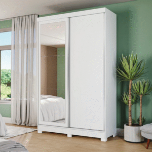Roupeiro Kappesberg 2 Portas E 2 Gavetas C/ Espelho E Pe Cnow De Madeira - Cb01N571-Cnow