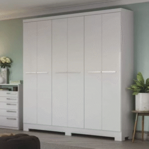 Roupeiro Kappesberg 6 Portas E 2 Gavetas Branco De Madeira - E530-Branco