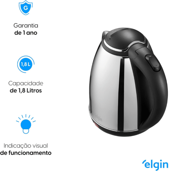 Chaleira Elgin Inox 2L 220V - 42Cha1002000 - Imagem 3