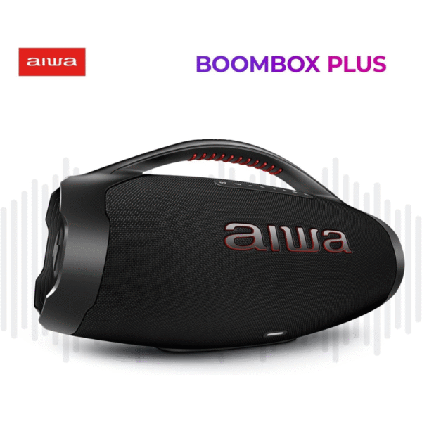 Caixa Amplificada Boombox Aiwa Aws-Bbs-01-B Bivolt - Imagem 2