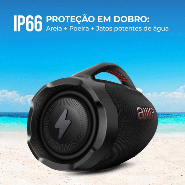 Caixa Amplificada Boombox Aiwa Aws-Bbs-01-B Bivolt - Imagem 5