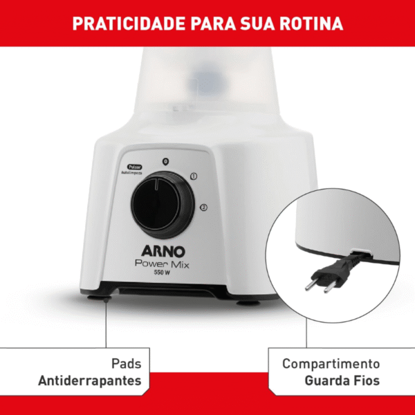 Liquidificador Arno Lq12 - Branco - Imagem 6