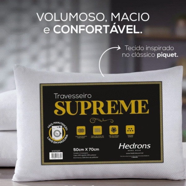 Travesseiro Hedrons Supreme 50X70 - Imagem 3
