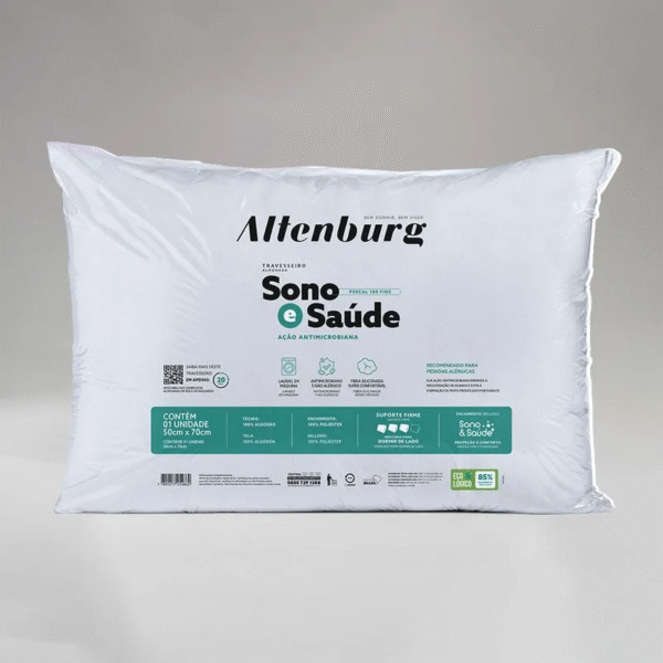 Travesseiro Altenburg Sono E Saude 50X70Cm - Branco