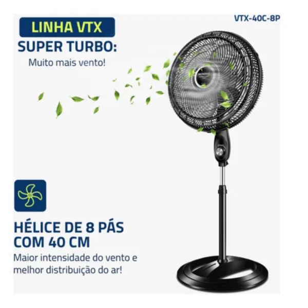 Ventilador Mondial 40Cm Coluna - Vtx-40C-8P - Imagem 2