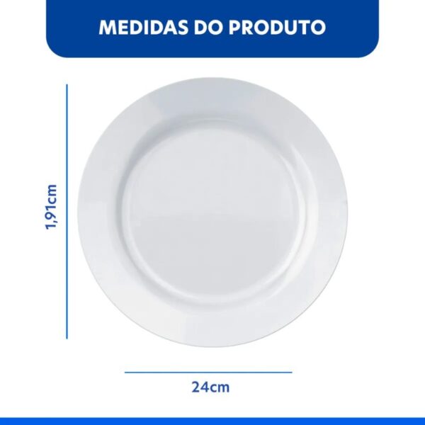 Jogo De  Pratos Rasos Nadir Menu Opaline 6Pcs - 57430200935447 - Imagem 4