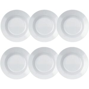 Jogo De Pratos Fundos Menu Opaline 6Pc