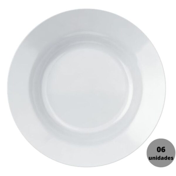 Jogo De Pratos Fundos Menu Opaline 6Pc - Imagem 4
