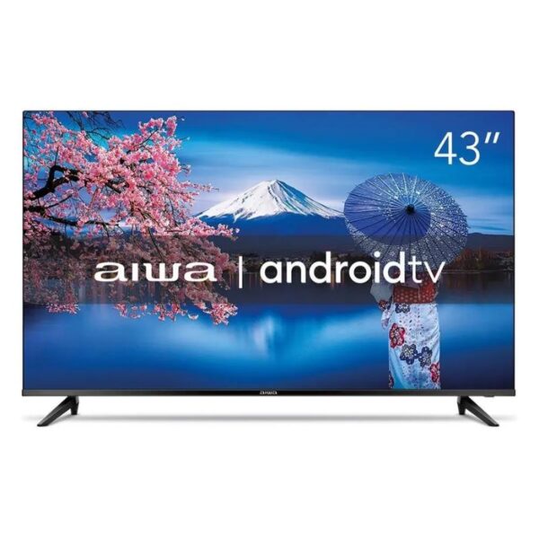 Tv Aiwa 43 Polegadas Android - Borda Infinita Aws-Tv-43-Bl-02-A Bivolt