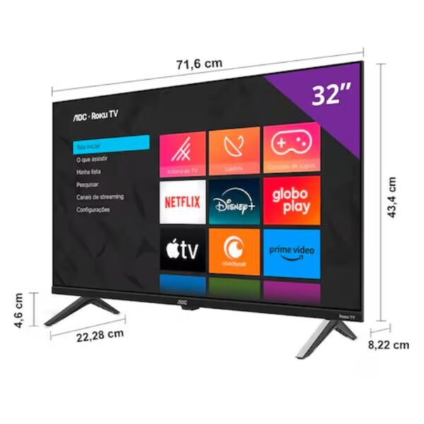 Tv Aoc 32S5045 Roku Smart Led Hd - 32P - Imagem 2