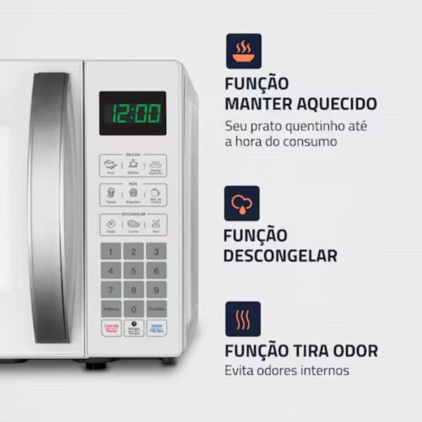 Micro-Ondas Mondial 21L Branco Mo-01-21-W - Imagem 4