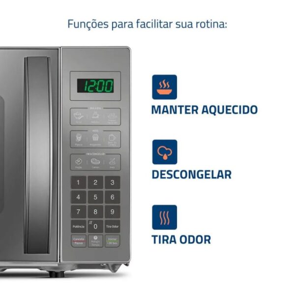 Micro-Ondas Mondial 21L Espelhado Mo-01-21-E - Imagem 5