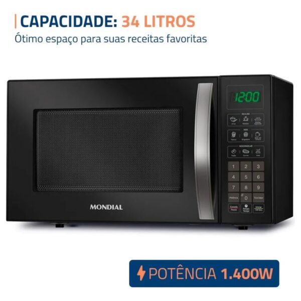 Micro-Ondas Mondial 34L Mo-02-34-B - Imagem 5
