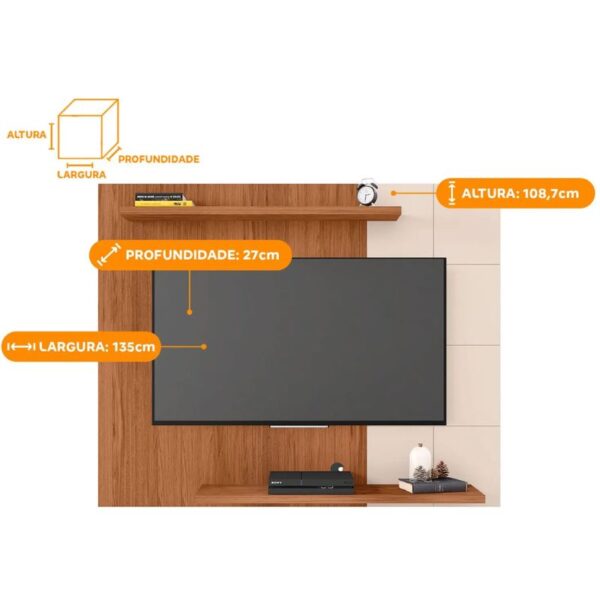 Painel Caemmun Cross - Freijo/Off White - Imagem 4