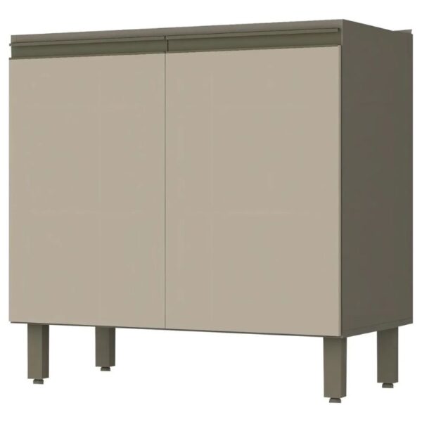 Cozinha Henn Connect C64 Balcão 2 Portas 80Cm Duna/Cristal - Imagem 2