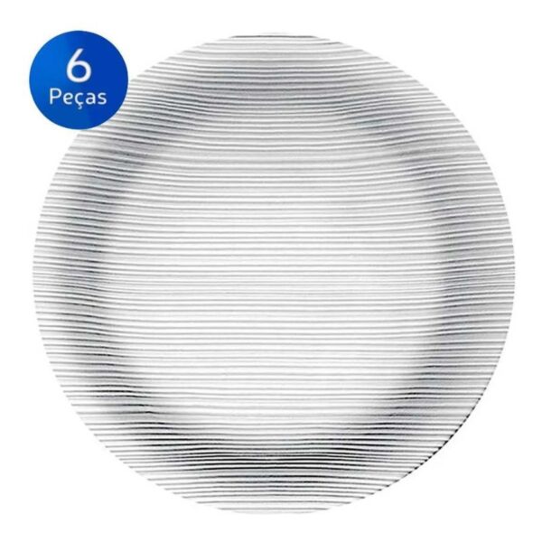 Jogo De Pratos Nadir Duralex Diamante 6Pcs - Imagem 2